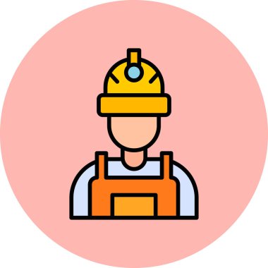 Mühendis, web simgesi basit tasarım