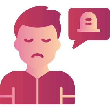 Konuşma balonu vektör illüstrasyonu olan adam