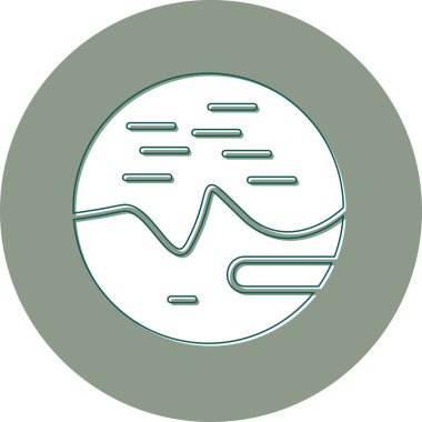 Gezegen simge vektör çizim