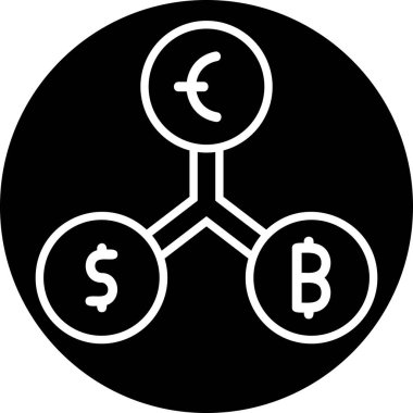 Dolar. Web simgesi basit illüstrasyon