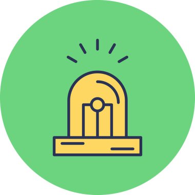 Siren simgesinin vektör illüstrasyonu