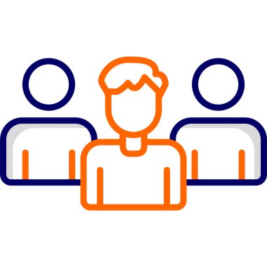 Abstract vector illustration of team work