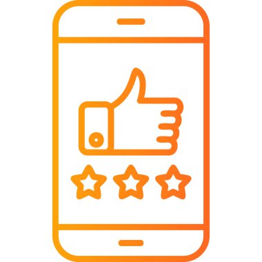 derecelendirme simgesi vektör illüstrasyonu