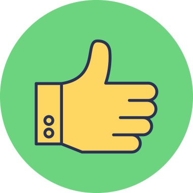 başparmak yukarı simgesi, vektör illüstrasyonu