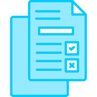 Belge simgesinin vektör illüstrasyonu