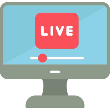 Canlı modern simge, vektör çizimi