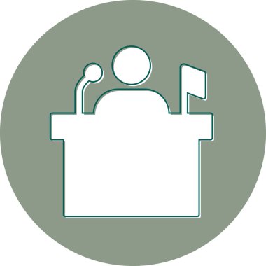 Siyaset simgesi vektör illüstrasyonu