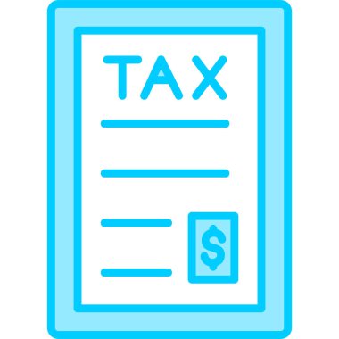 Vergi simgesi vektör illüstrasyonu