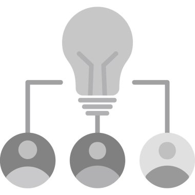 Bir fikrim var. Web simgesi basit tasarım