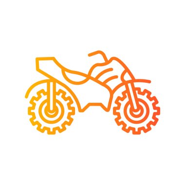 Quad icon, simple illustration of bike