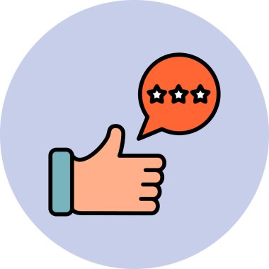 Modern simge, vektör illüstrasyonunu gözden geçir