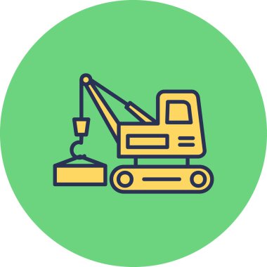 vinç simgesi vektör illüstrasyonu