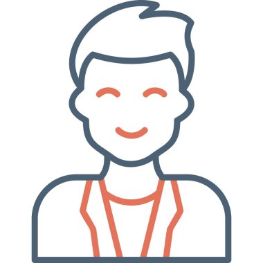 Basit avatar, doktor adamın grafiksel çizimi 