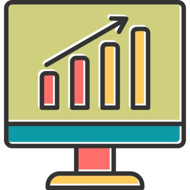 Analitik grafikli bilgisayar monitörü 