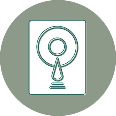 Sabit disk simge vektör çizim