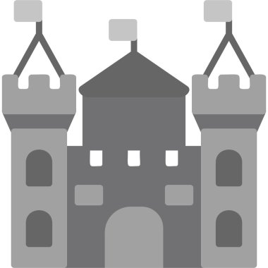 kale ikonu vektör illüstrasyonu