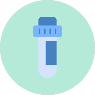 test tübü web simgesi basit tasarım