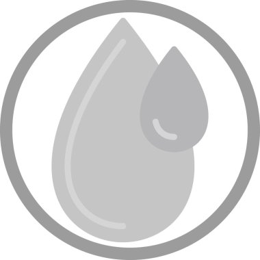 Bir damla simgesinin vektör illüstrasyonu