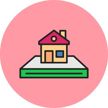 Land, Plot icon vector illustration