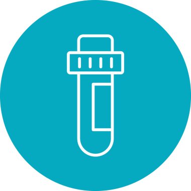 test tübü web simgesi basit tasarım
