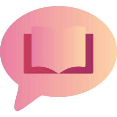 Konuş. Web simgesi basit illüstrasyon