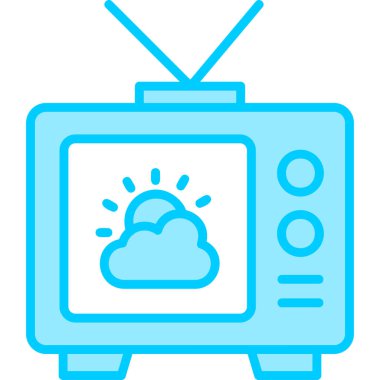 TV simgesi vektör illüstrasyonunda iklim