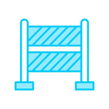 bariyer simgesi vektör illüstrasyonu