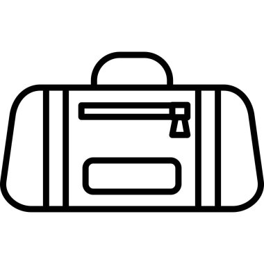 Çanta. Web simgesi basit illüstrasyon