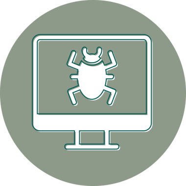 Computer Virus icon modern vector illustration