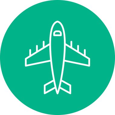 uçak ikonu vektör illüstrasyonu