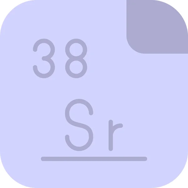 Illustration Vectorielle Icône Strontium — Image vectorielle