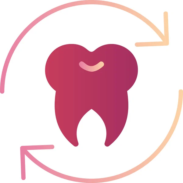 Diş Bakımı Vektör Illüstrasyon Simgesi — Stok Vektör