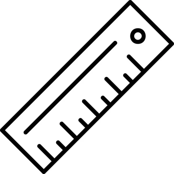 Icono Regla Vector Ilustración — Vector de stock
