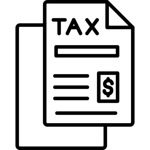 Steuern Web Symbol Einfache Illustration — Stockvektor