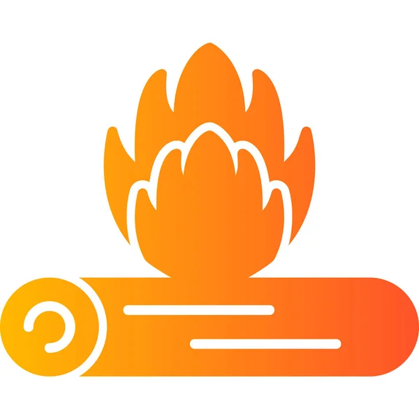 Bonfire Modern Icon Vector Illustration — Stock Vector