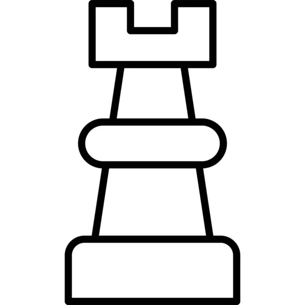 Schach Web Symbol Einfache Illustration — Stockvektor