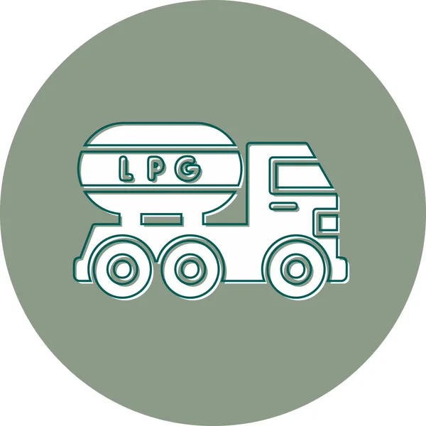 Camión Icono Abstracto Vector Ilustración — Vector de stock