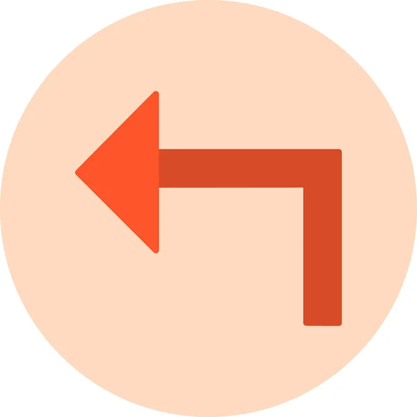 Flèche Icône Signe Vectoriel Illustration — Image vectorielle