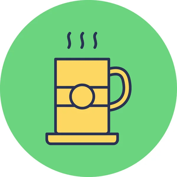 Tee Web Symbol Einfache Illustration — Stockvektor
