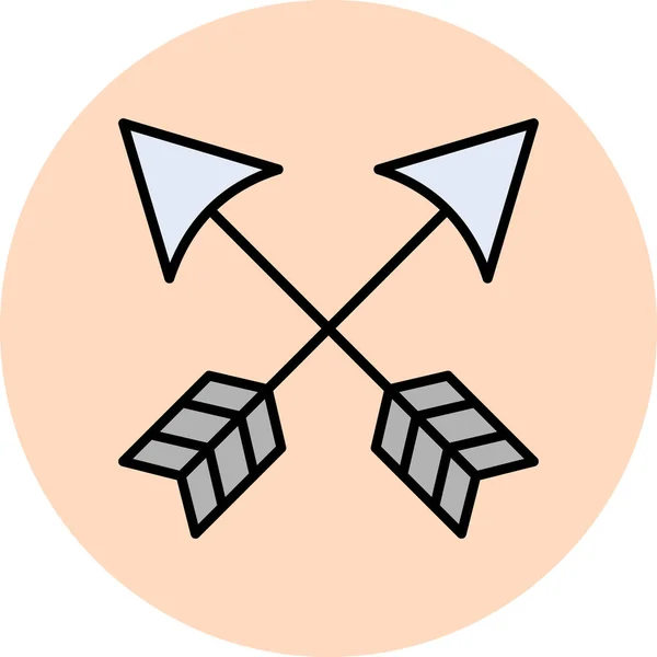 Flechas Icono Vector Ilustración — Vector de stock