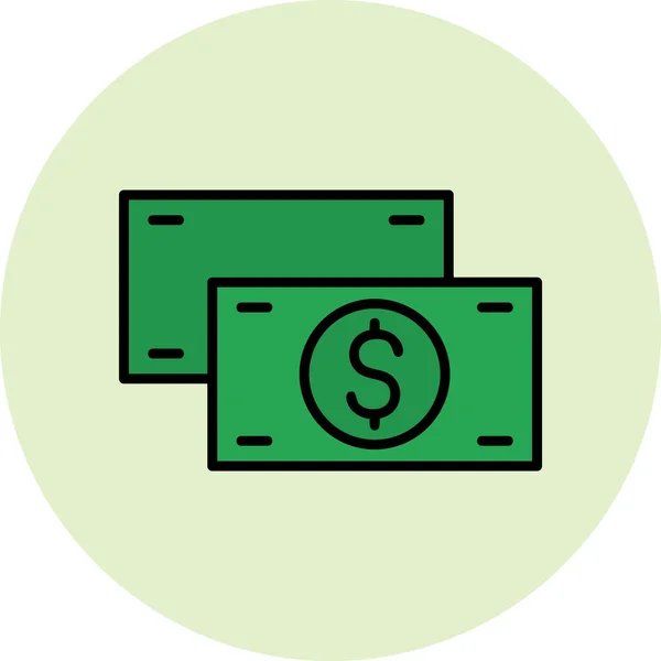 Money Icon Vector Illustration — Stock Vector