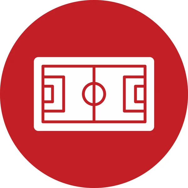Icône Football Pitch Illustration Vectorielle — Image vectorielle
