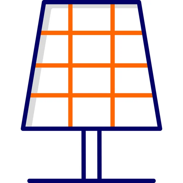 Illustration Vectorielle Icône Énergie Solaire — Image vectorielle