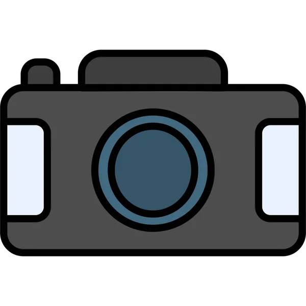 Fotografia Pellicola Camera Icona Illustrazione — Vettoriale Stock