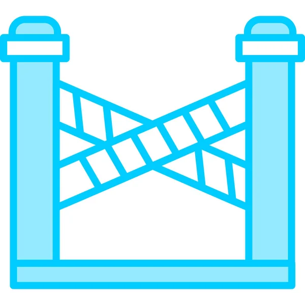 Bridge Web Icon Simple Illustration — Stock Vector
