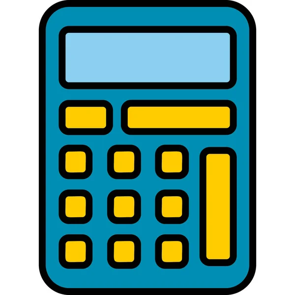 Calculator Web Icon Simple Illustration — Stock Vector