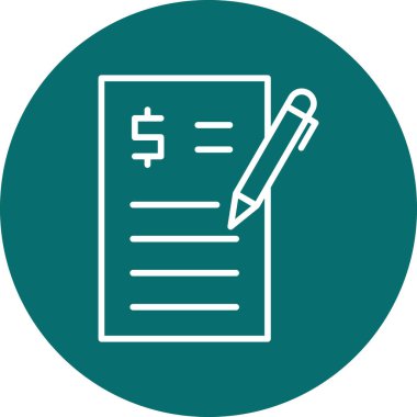 İş ve finans simgesinin vektör illüstrasyonu 