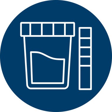 İdrar Test simgesi vektör illüstrasyonu