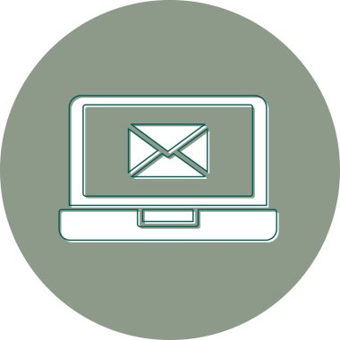 ileti ikonu vektör illüstrasyonu