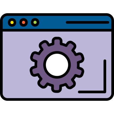 Ayarlama. Web simgesi basit illüstrasyon